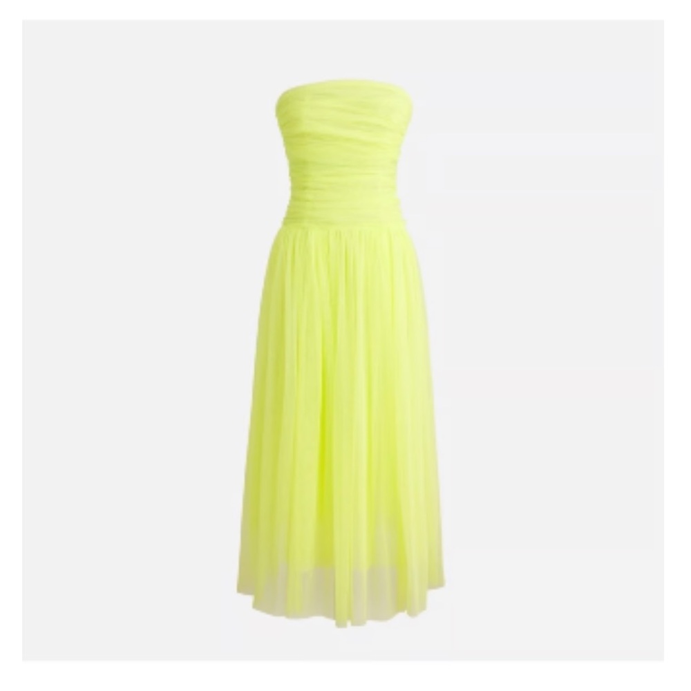 JCrew Collection - Limited-edition Ruched Strapless Tulle Dress - size 8 - NWT - Picture 2 of 16